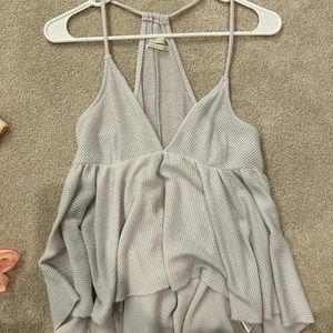 High-low pale lilac tank top, size small